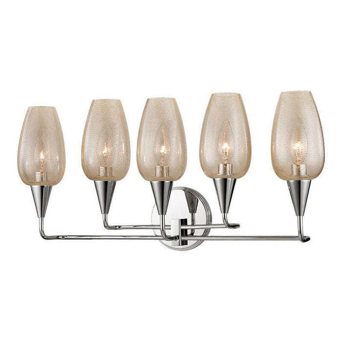 Hudson Valley Longmont 5 Light Wall Sconce Model: 4705-AGB