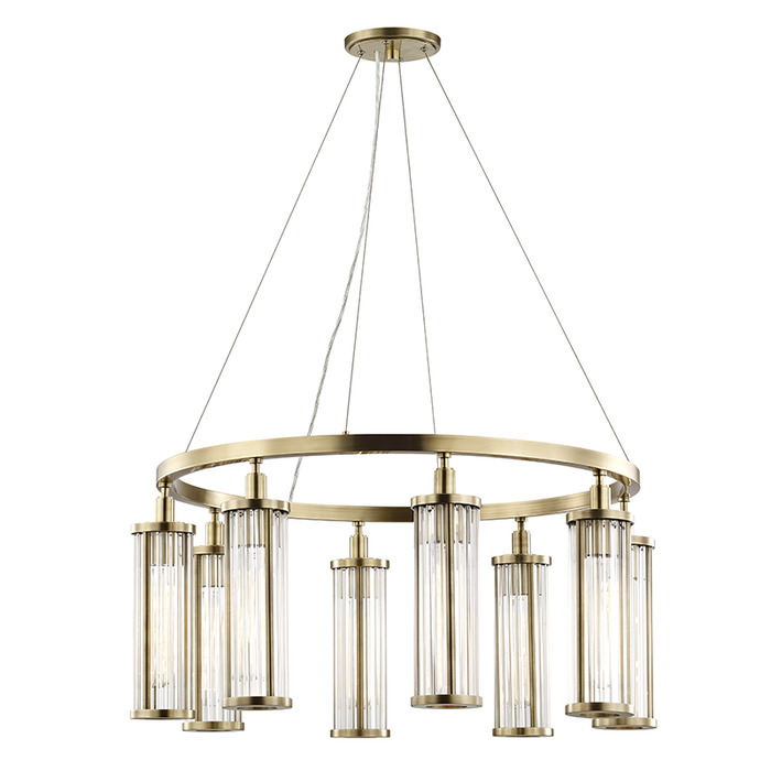 Hudson Valley Marley 8 Light Pendant Model: 9130-AGB