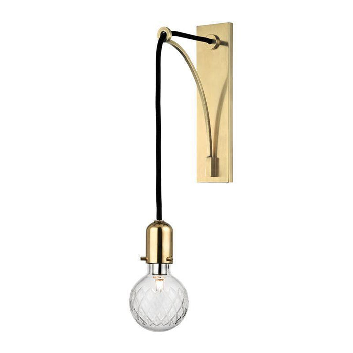 Hudson Valley Marlow 1 Light Wall Sconce Model: 1101-AGB