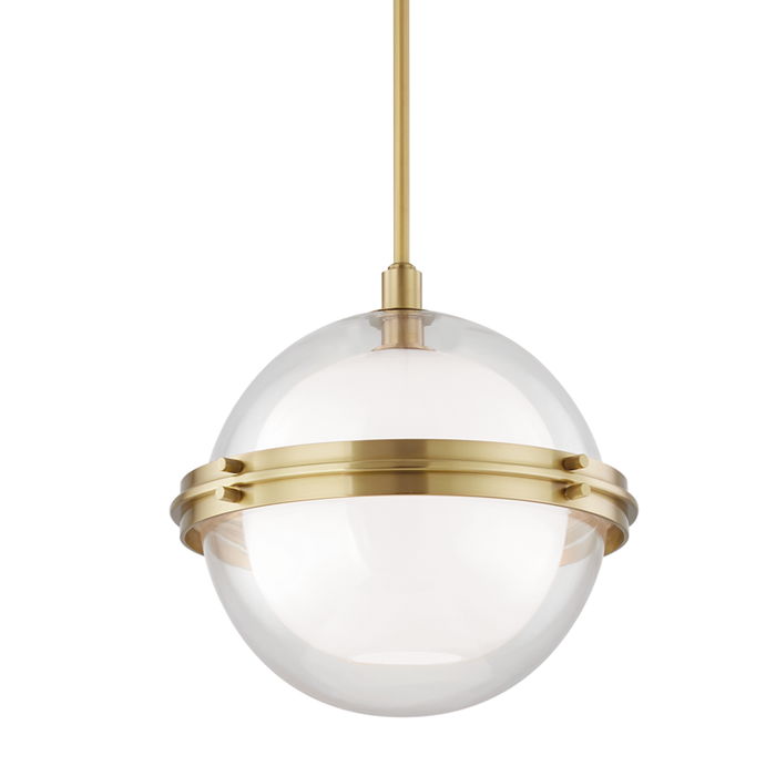 Hudson Valley Northport 1 Light Pendant Model: 6518-AGB