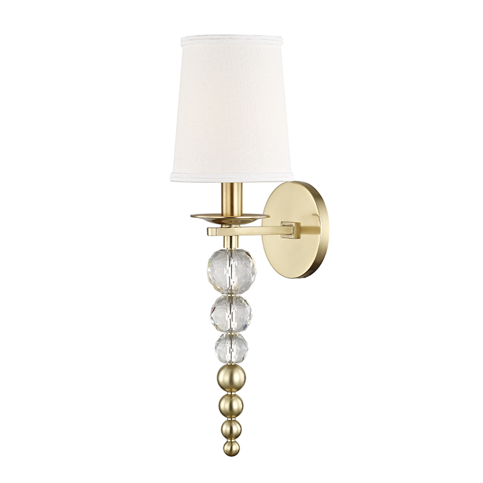 Hudson Valley Persis 1 Light Wall Sconce Model: 2300-AGB