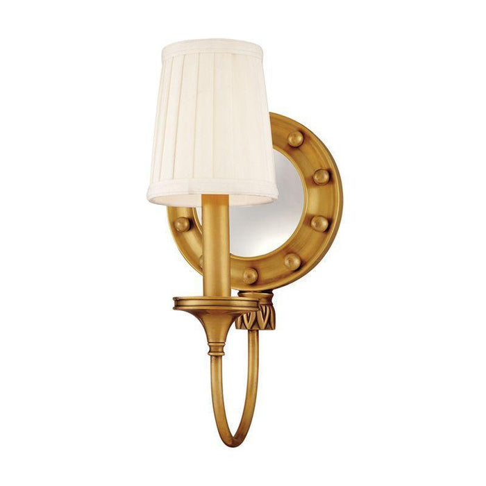 Hudson Valley Regent 1 Light Mirrored Wall Sconce Model: 631-ON