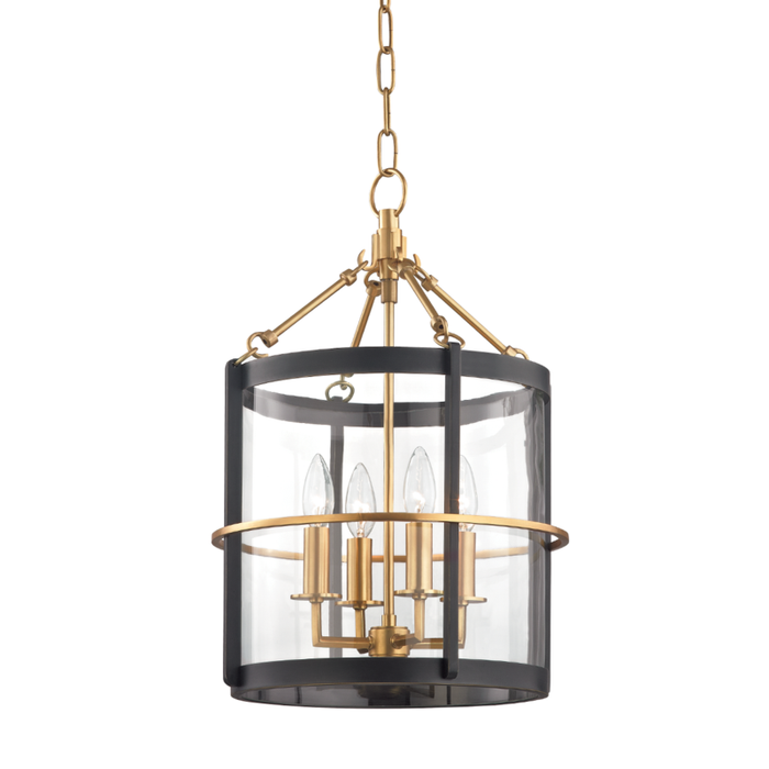 Hudson Valley Ren 4 Light Small Pendant Model: BKO200-AOB