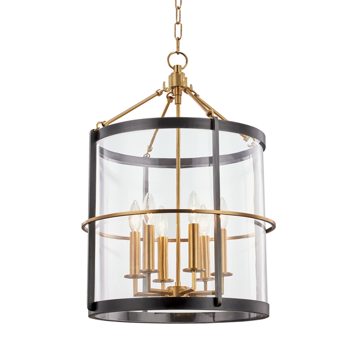 Hudson Valley Ren 6 Light Large Pendant Model: BKO201-AOB