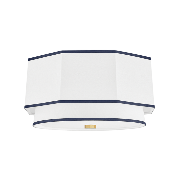 Hudson Valley Riverdale 2 Light Flush Mount Model: 3218-AGB