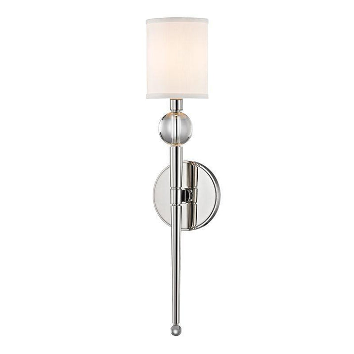 Hudson Valley Rockland 1 Light Wall Sconce Model: 8421-PN