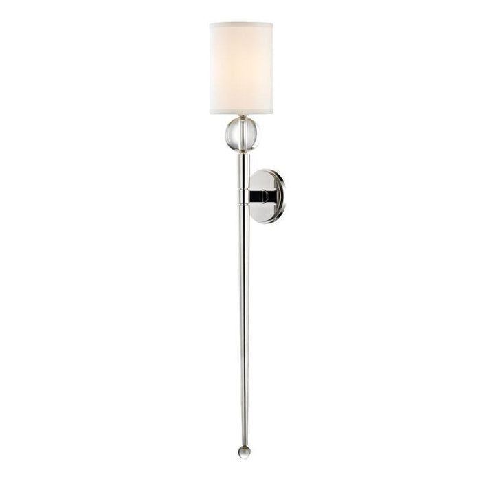 Hudson Valley Rockland 1 Light Wall Sconce Model: 8436-PN