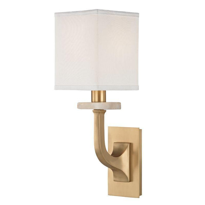 Hudson Valley Rockwell 1 Light Wall Sconce Model: 1981-AGB