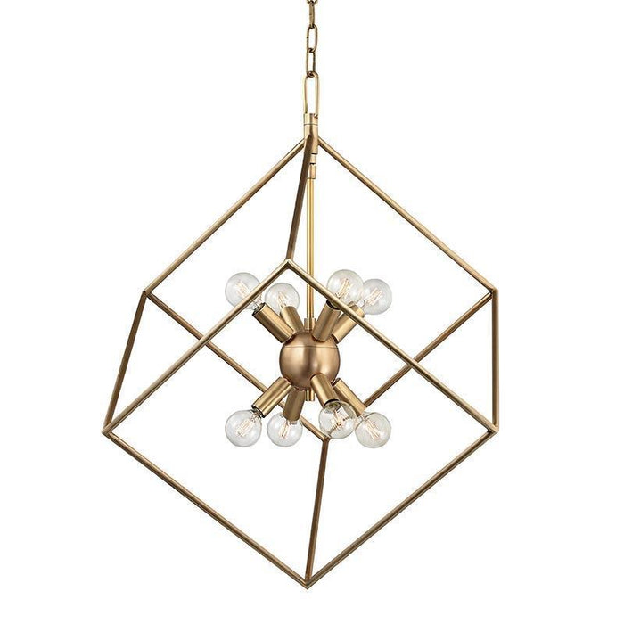 Hudson Valley Roundout 8 Light Pendant Model: 1220-AGB