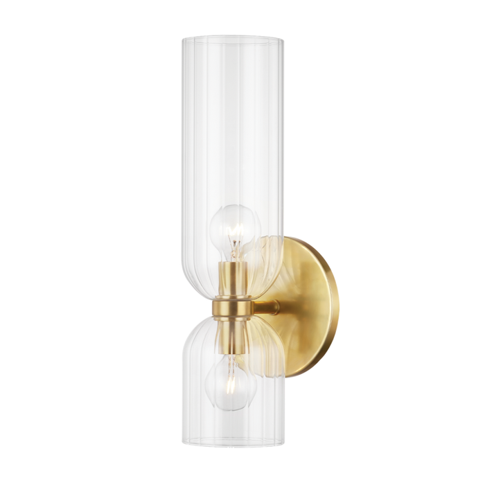 Hudson Valley Sayville 2 Light Wall Sconce Model: 4122-PN