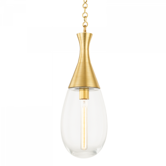 Hudson Valley Southold 1 Light Pendant Model: 3938-BBR