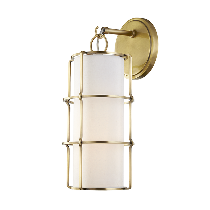 Hudson Valley Sovereign 1 Light Wall Sconce Model: 1500-AGB