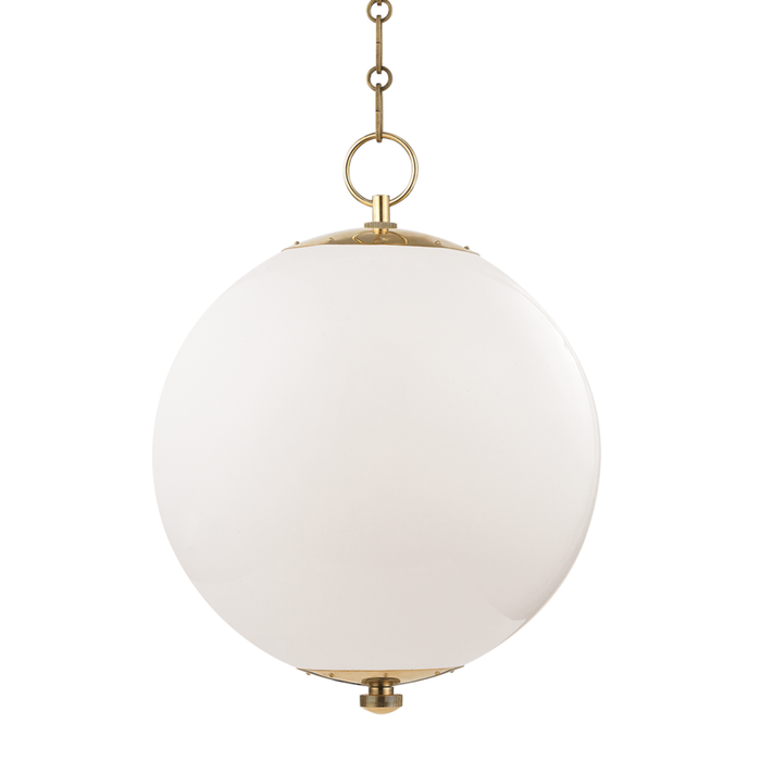 Hudson Valley Sphere No.1 1 Light Large Pendant Model: MDS701-AGB