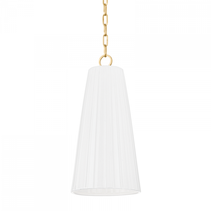 Hudson Valley Treman 1 Light Pendant Model: 1617-AGB/CGW