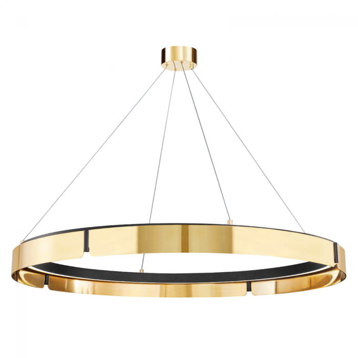 Hudson Valley Tribeca Large LED Chandelier Model: 2949-AGB/BK