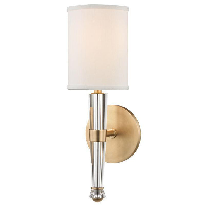 Hudson Valley Volta 1 Light Wall Sconce Model: 4110-AGB