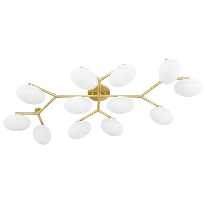 Hudson Valley Wagner 12 Light Semi Flush Model: 5559-OB