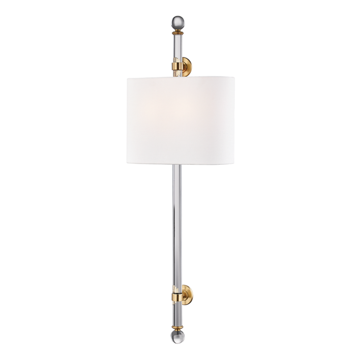 Hudson Valley Wertham 2 Light Wall Sconce Model: 6122-PN