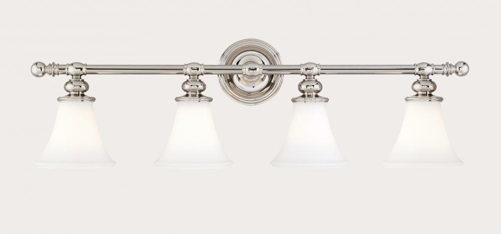 Hudson Valley Weston 4 Light Bath Bracket Model: 4504-PN