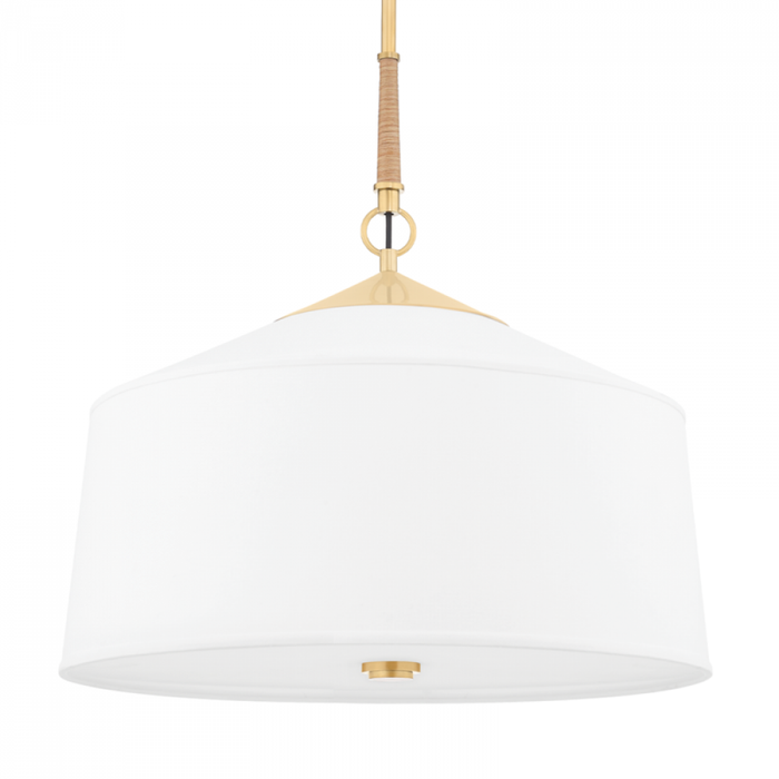 Hudson Valley White Plains 3 Light Pendant Model: 5223-AGB