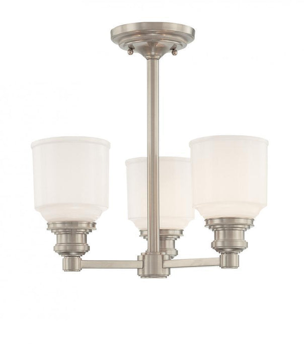 Hudson Valley Windham 3 Light Semi Flush Model: 3413-PN