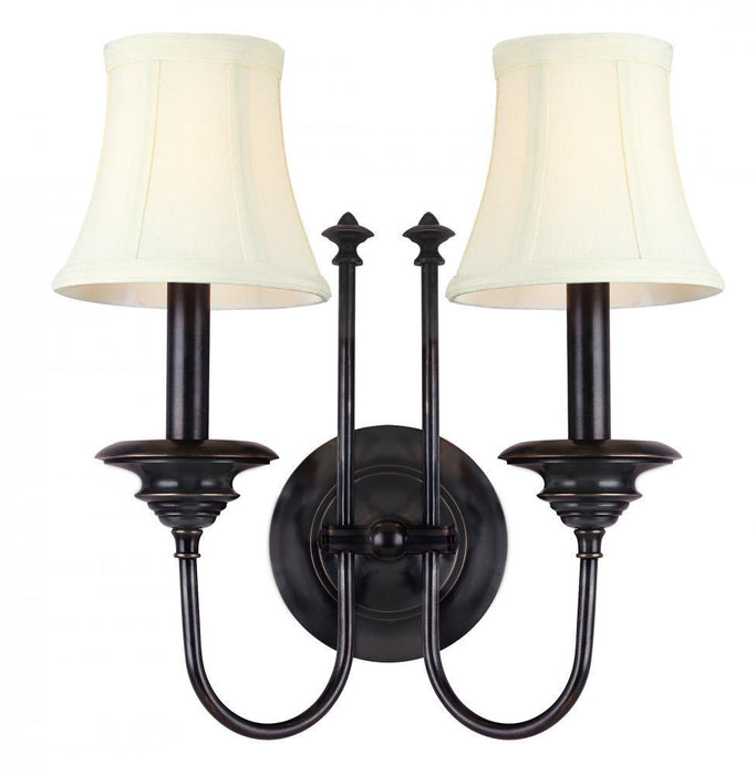 Hudson Valley Yorktown 2 Light Wall Sconce Model: 8712-AGB