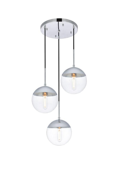 Living District Eclipse 5 Light Pendant Model: LD6075BK