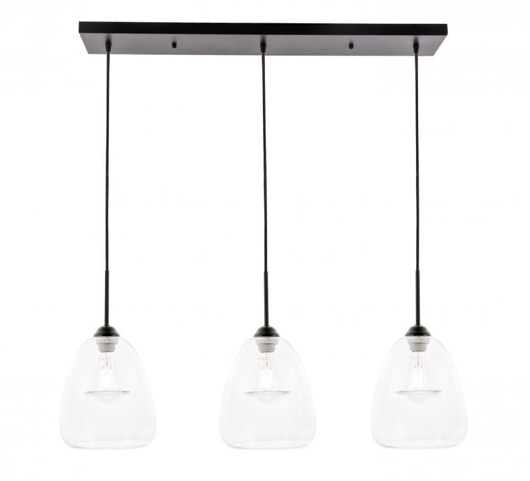 Living District kason 3 Light Pendant Model: LD5032D36BK