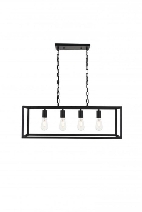 Living District Resolute 4 Light Pendant Model: LD4063D32BK