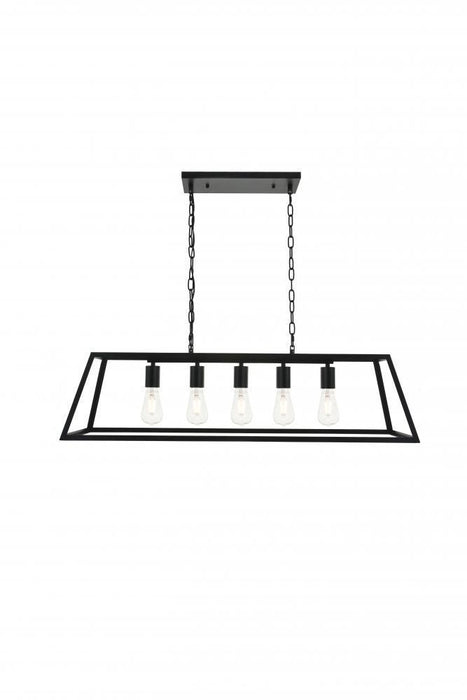 Living District Resolute 5 Light Pendant Model: LD4061D38BK