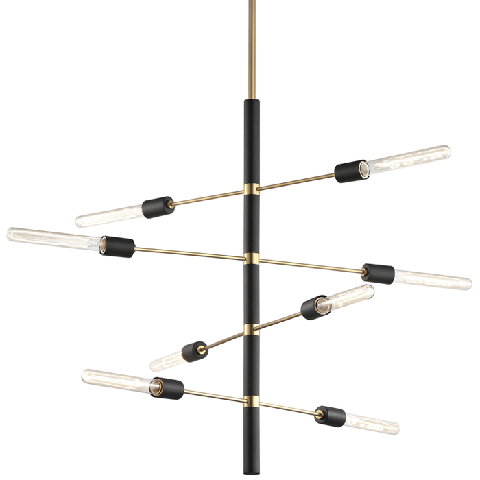 Mitzi Astrid 8 Light Chandelier Model: H178808-AGB/BK