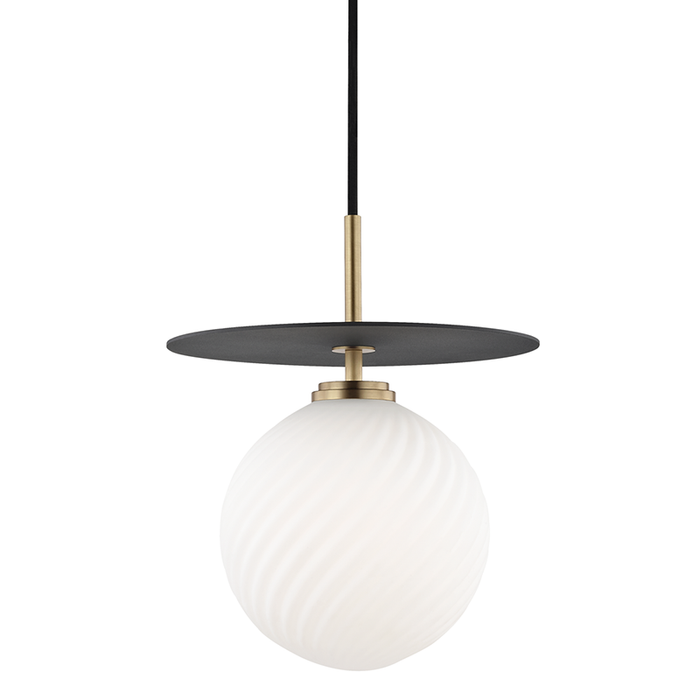 Mitzi Ellis 1 Light Large Pendant Model: H200701L-AGB/BK