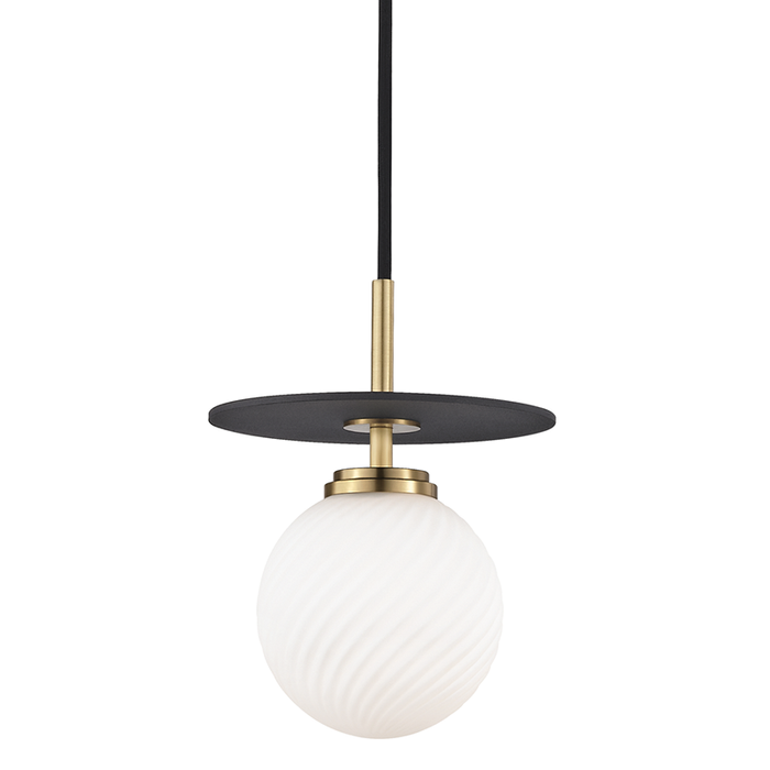 Mitzi Ellis 1 Light Small Pendant Model: H200701S-AGB/BK