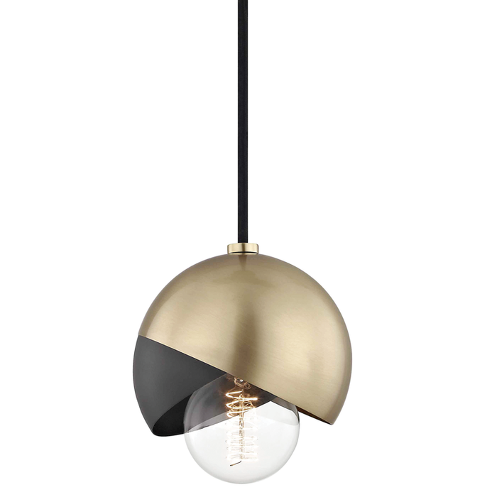 Mitzi Emma 1 Light Pendant Model: H168701-AGB/BK