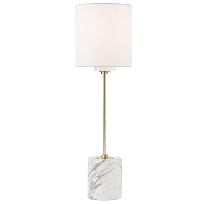 Mitzi Fiona 1 Light Table Lamp With A Marble Base Model: HL153201-AGB