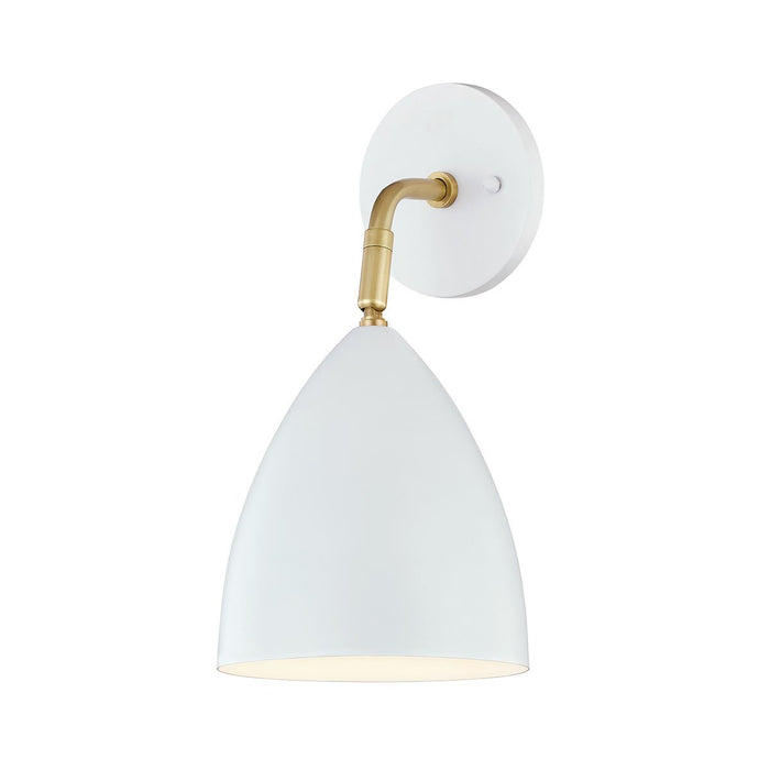 Mitzi Gia 1 Light Wall Sconce Model: H308101-AGB/WH