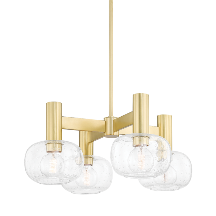 Mitzi Harlow 4 Light Chandelier Model: H403804-AGB