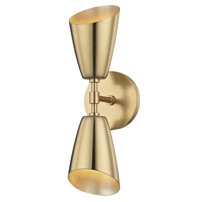 Mitzi Kai 2 Light Wall Sconce Model: H115102-AGB