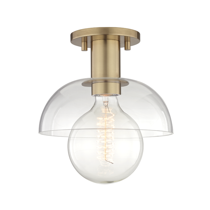 Mitzi Kyla 1 Light Semi Flush Model: H107601-PN