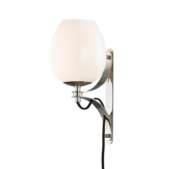 Mitzi Lindsay 1 Light Wall Sconce With Plug Model: HL291101-PN