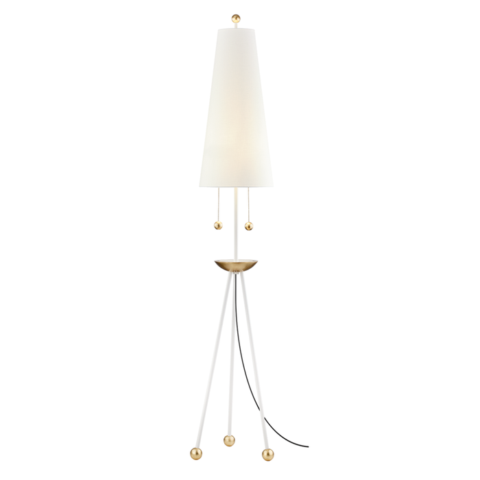 Mitzi Liza 2 Light Floor Lamp Model: HL321401-GL/WH