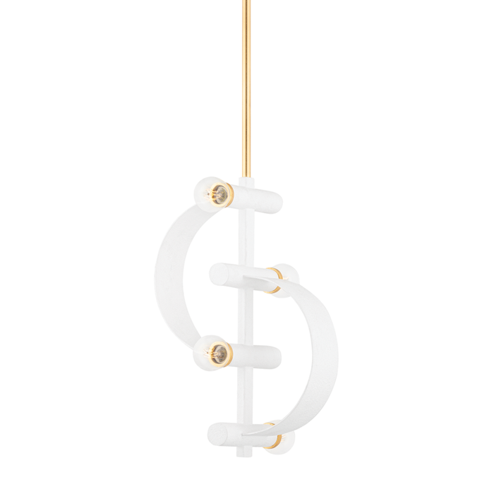 Mitzi Maddie 4 Light Pendant Model: H379704-GL/WH