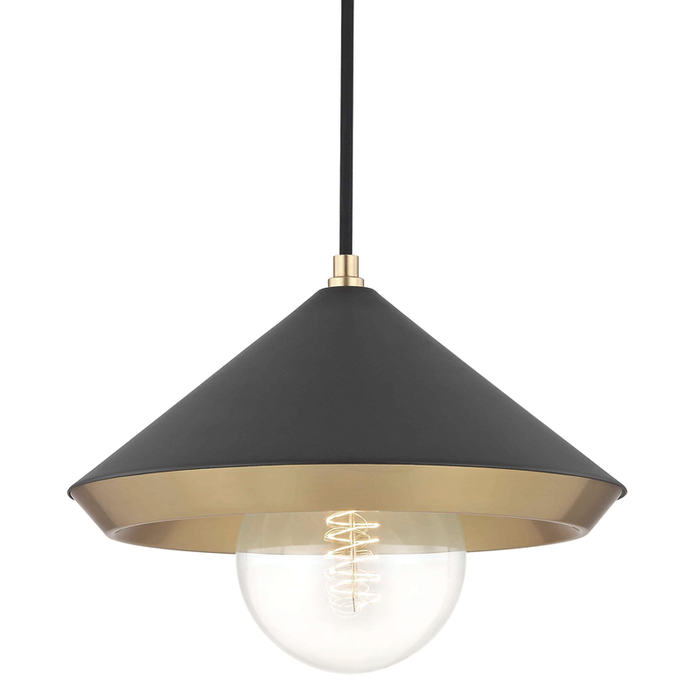 Mitzi Marnie 1 Light Large Pendant Model: H139701L-PN/BK