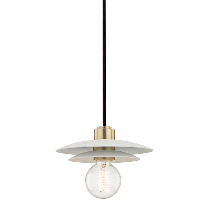 Mitzi Milla 1 Light Small Pendant Model: H175701S-AGB/WH