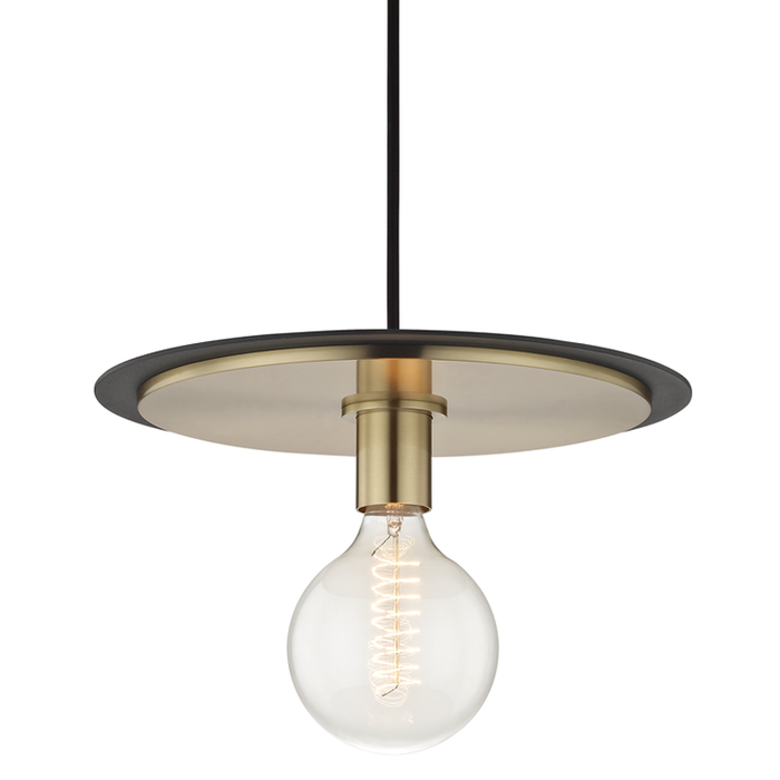 Mitzi Milo 1 Light Large Pendant Model: H137701L-AGB/BK