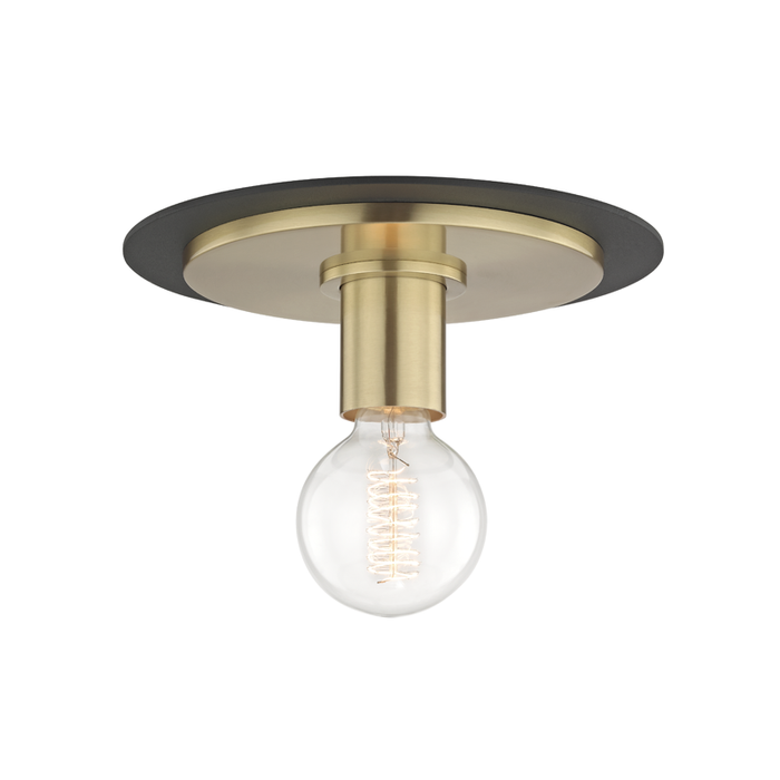 Mitzi Milo 1 Light Small Flush Mount Model: H137501S-AGB/BK