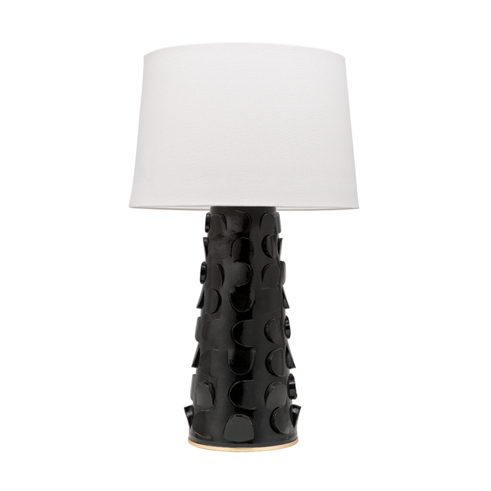 Mitzi Naomi 1 Light Table Lamp Model: HL335201-WH/GL