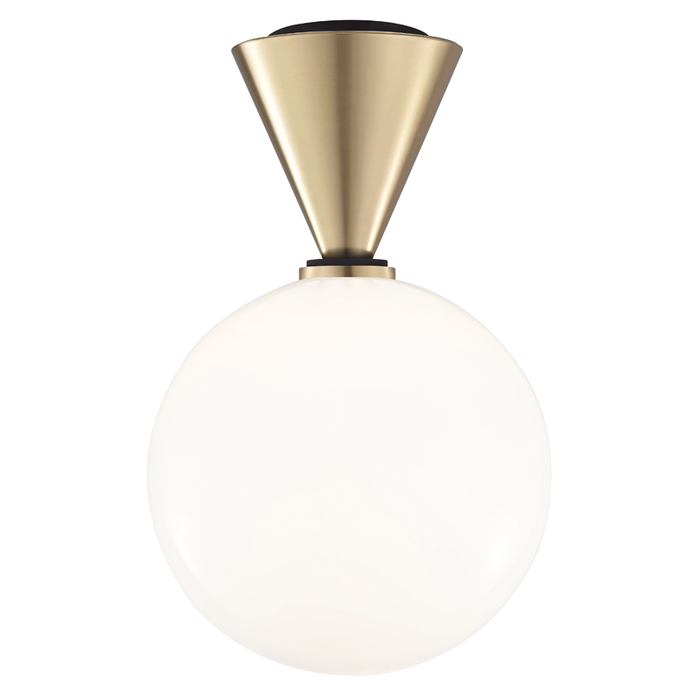 Mitzi Piper 1 Light Large Flush Mount Model: H148501L-PN/BK