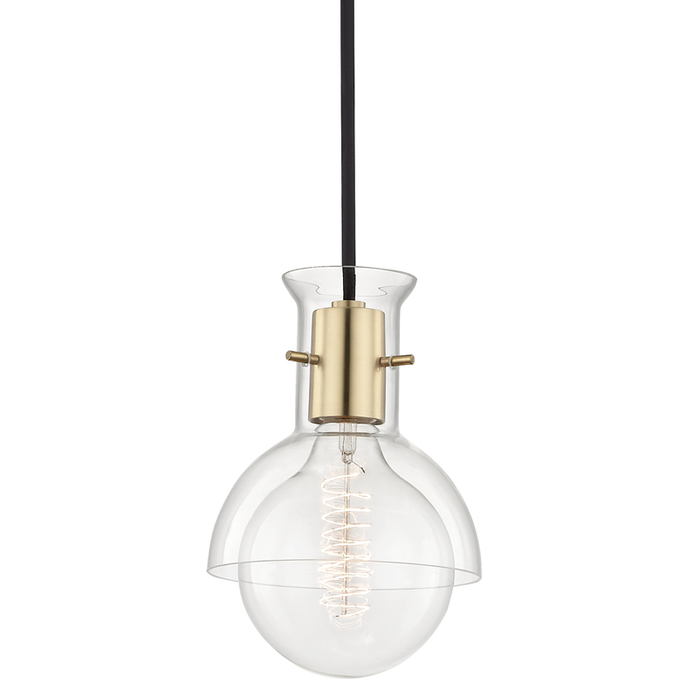 Mitzi Riley 1 Light Pendant With Glass Model: H111701G-PN