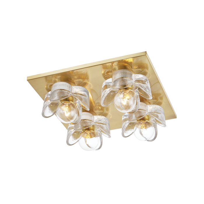 Mitzi Shea 4 Light Flush Mount Model: H410504-AGB